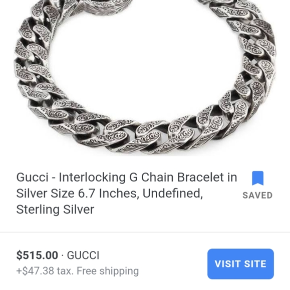 Gucci Interlocking Chain Bracelet - Picture 7 of 8